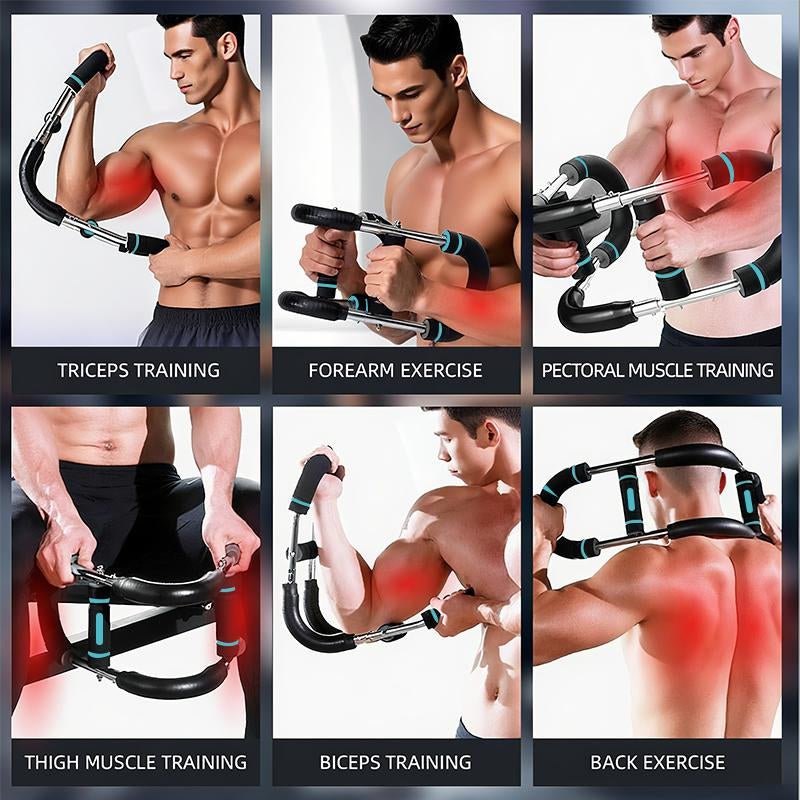 OVER SELF ARM Twister Exerciser Adjustable Chest Workout Equipment Arm Trainer for Men Detachable Power Twister Gym Equipment for Home for Enhancing Upper Body Muscle