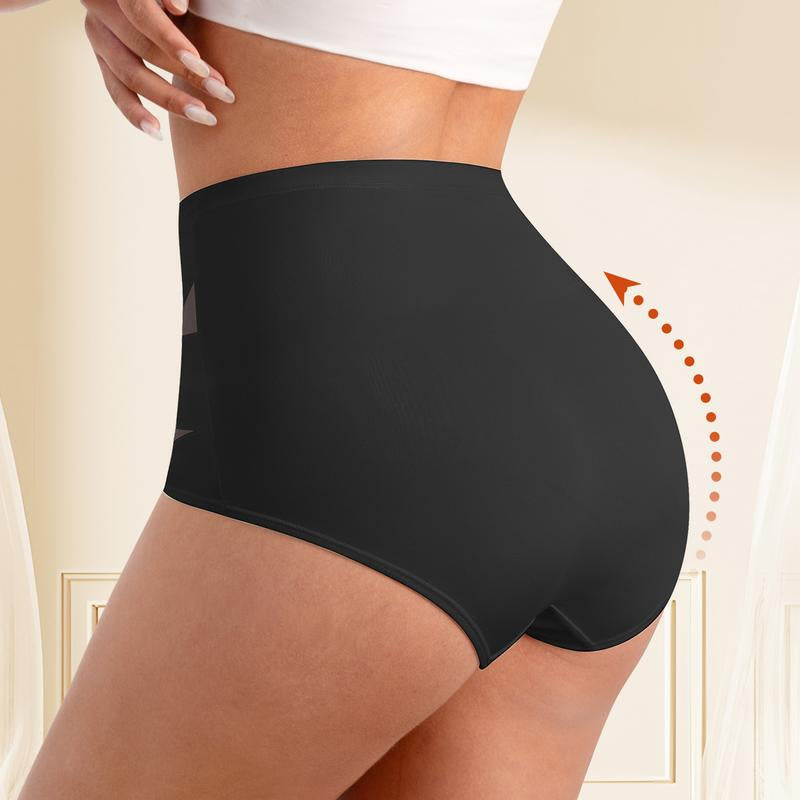 High-Waisted Letter Print Underwear,Cross Support Tummy Control Panties for Women,Breathable Slimming Underwear for Women, All-Season Comfy Daily Wear. Casual Bridal Basic Minimalist Lingerie