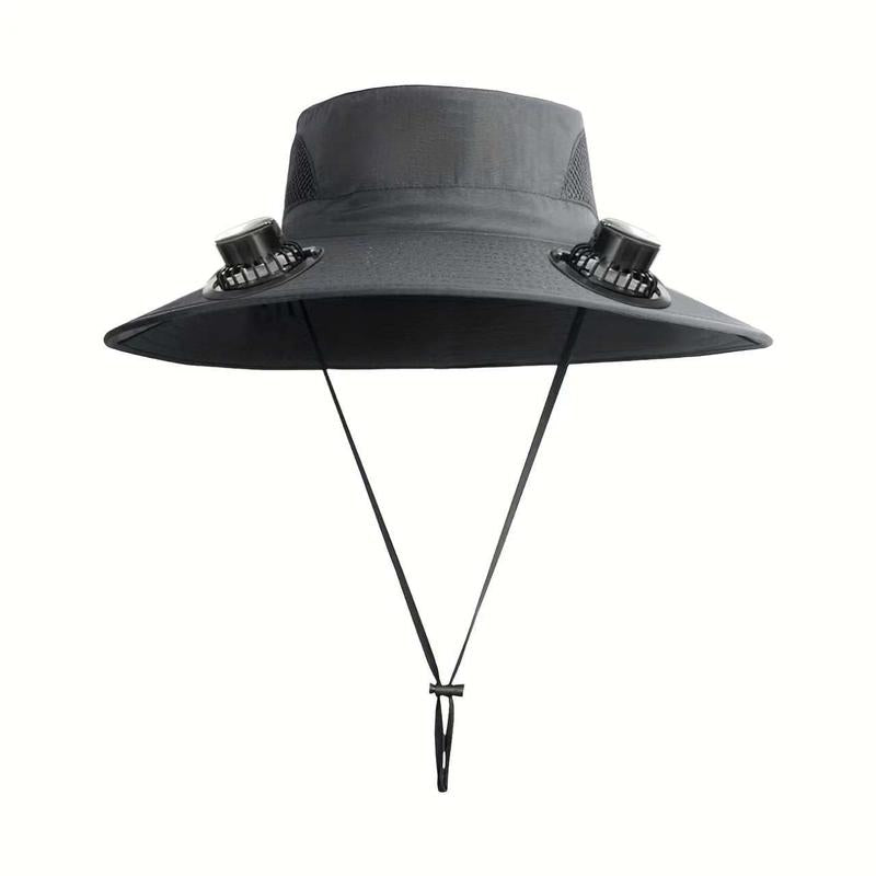 【Local Stock!Fast Shipping!】2025 Solar Fan Hat, Detachable Neck Fan, UPF 50+ Wide Brim Sun Hat, 3 Adjustable Positions, Essential Outdoor Gear for Men and Women Camping, Travel, Fishing - XC