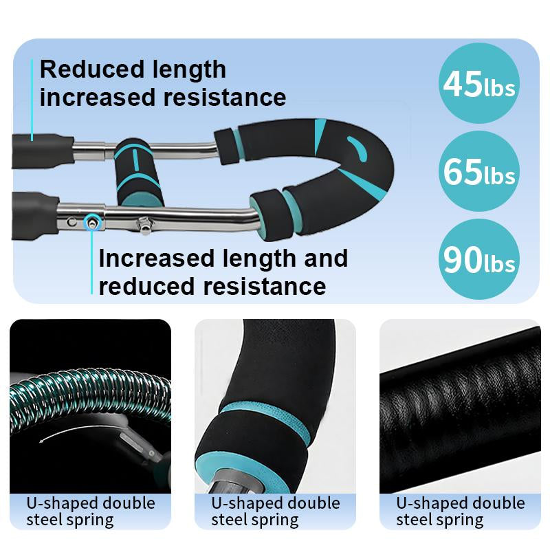 OVER SELF ARM Twister Exerciser Adjustable Chest Workout Equipment Arm Trainer for Men Detachable Power Twister Gym Equipment for Home for Enhancing Upper Body Muscle