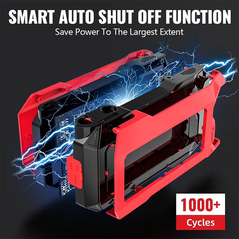 8000A Car Jump Starter,12Vauto Battery Booster for up to 7.0L Gas & 5.5L Dieselengines, Portable Lithium Pack with LED Light & USBQC3.0