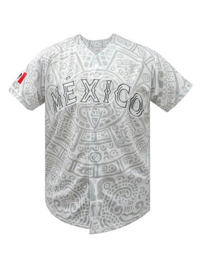 Men'S Baseball Jersey, Short Sleeve Mexico Embroidered Shirt for Sports