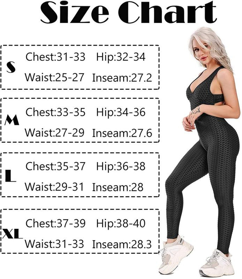 Womens Jumpsuit One Piece Sports Yoga Bodysuit Leggings Romper